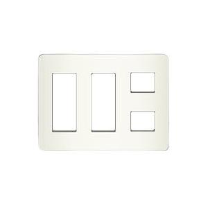 神保電器 WJE-332 J・WIDEシリーズ コンセントプレート 3連用 (3+3+2)