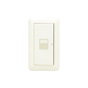 神保電器 WJHM01001PW １連１個用（マーク付片切スイッチ）