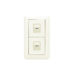 神保電器 WJHM02734PW 電子式スイッチガイド・チェック用２箇所操作形（遅れ機能なし）