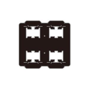 神保電器 WJX-S22 J・WIDEシリーズ 気密パッキン スイッチ用 ２連 ４個