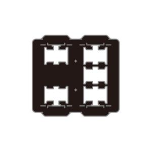 神保電器 WJX-S23 J・WIDEシリーズ 気密パッキン スイッチ用 ２連 ５個