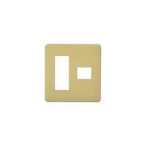 パナソニック WN6074Y モダンプレート4コ用(3コ+1コ用)(ダークベージュ)