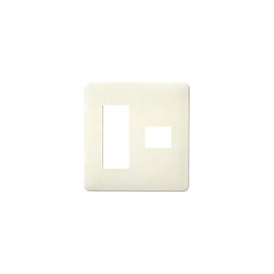 パナソニック WN6274WK フルカラー腰高ワンタッチモダンプレート 4コ用(3コ+1コ用)(ミル...