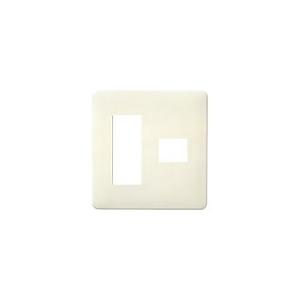 パナソニック WN6774W 簡易耐火用モダンプレート4コ用(3コ+1コ用)(ミルキーホワイト)