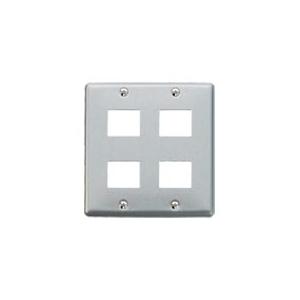 【アウトレット】パナソニック WN7504 [フルコート加工]新金属プレート 4コ用