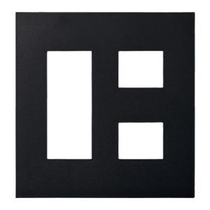 パナソニック WNS6005B SO-STYLE プレート5コ用(3コ+2コ用)(マットブラック)