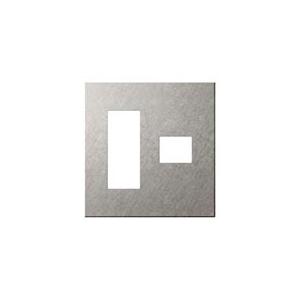 パナソニック WNS9674S SO-STYLE エクストラメタルプレート(3＋1コ用)(バイブレー...