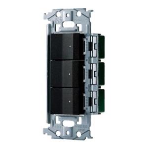 パナソニック WNSS51555B SO-STYLE 埋込スイッチセット(ほたるスイッチC×3)(マ...