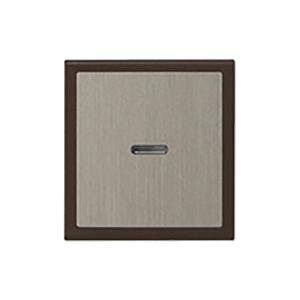 神保電器 WSN-GD C J・WIDE SLIM SUSTE 操作板 ダブル 表示灯付き チョコレ...