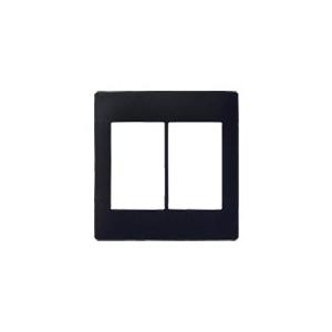 パナソニック WTA7102BK アドバンスシリーズ スイッチプレート(2連用)(マットブラック)