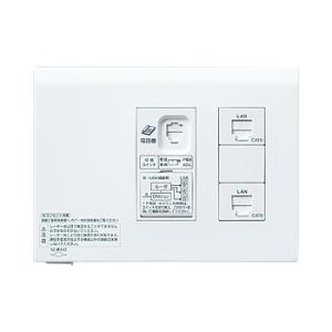 パナソニック WTF35855W 宅内LANパネル ひらいてねット +プラス(3箇所用)(光コンセン...