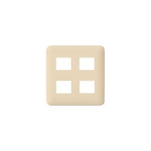 パナソニック WTF7704F コスモシリーズワイド21 簡易耐火コンセントプレート(4コ用)(ベー...