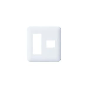 パナソニック WTF7774W コスモシリーズワイド21 簡易耐火コンセントプレート(3コ+1コ用)...