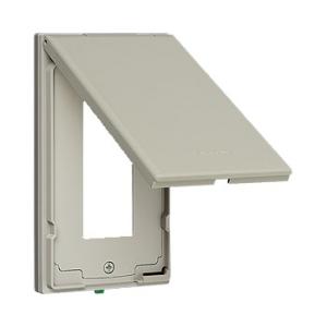 パナソニック WTF7903 コスモシリーズワイド21防滴プレート(コンセント3コ用)(取付枠付)