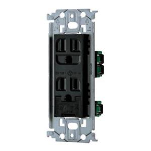 パナソニック WTL11323B 埋込アースターミナル付接地ダブルコンセント(金属枠付）(ブラック)