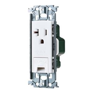 パナソニック WTL19313MW 15A・20A兼用埋込アースターミナル付接地コンセント(金属枠付...