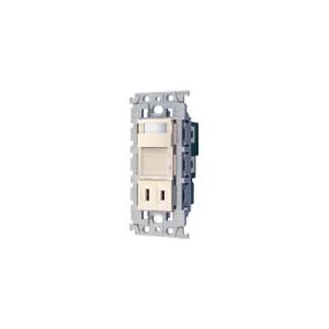 パナソニック WTL4065FK アドバンスシリーズ 埋込熱線センサ付ナイトライト(LED:電球色)(明るさセンサ・コンセント付)(ベージュ)