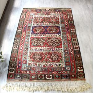 オールドキリム コンヤ　チュムラ/カリヨラ 213x136cm 六角形にソロモンの星