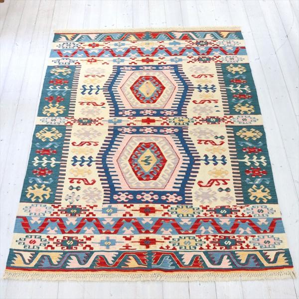 細かな織りのコンヤキリム セッヂャーデ 171x125cm サソリのモチーフと狼の足跡