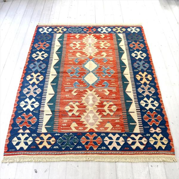 細かな織りのコンヤキリム セッヂャーデ 169x125cm ベレケットと翼を広げた鳥のモチーフ