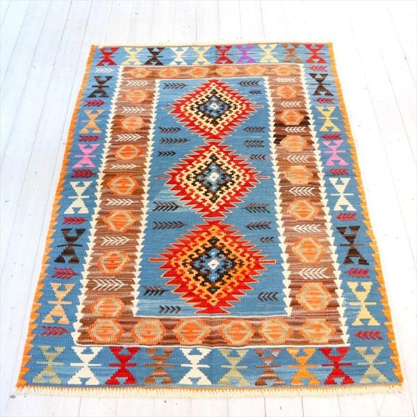 色にこだわるワンランク上のカイセリキリム セッヂャーデ 174x120cm ドラゴンと麦の穂のモチー...