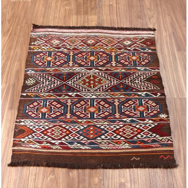 オールドキリム ムート 89x76cm 収納袋 チュアル