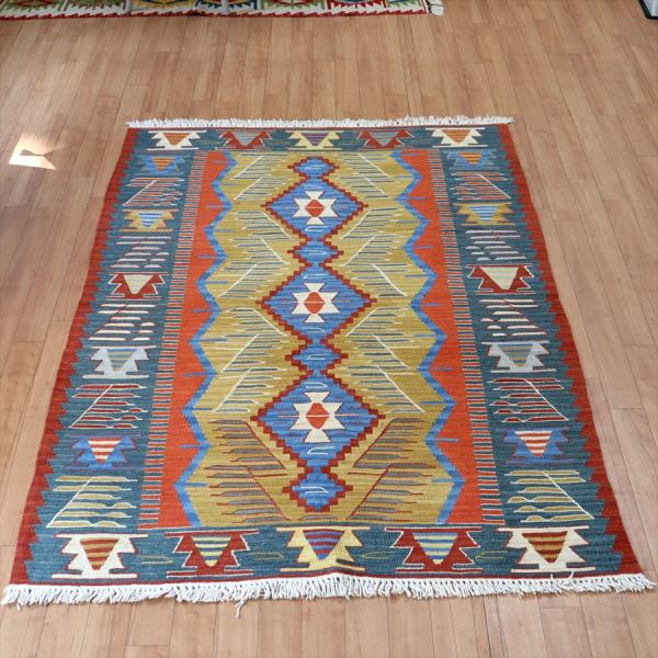 トルコの手織りキリム ウシャク 170x115cm サンドゥック