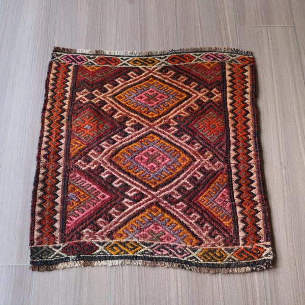 オールドキリム　小さなパネル 51x49cm カルス地方　ジジム織り