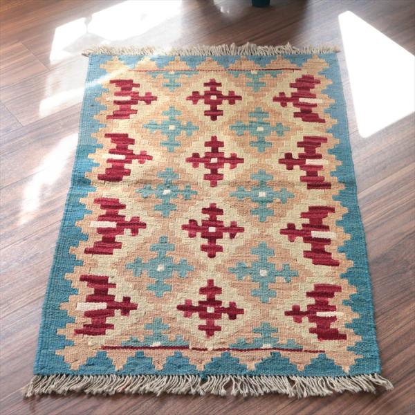 カシュカイキリム シラーズ産 94x62cm イランの手織りラグ