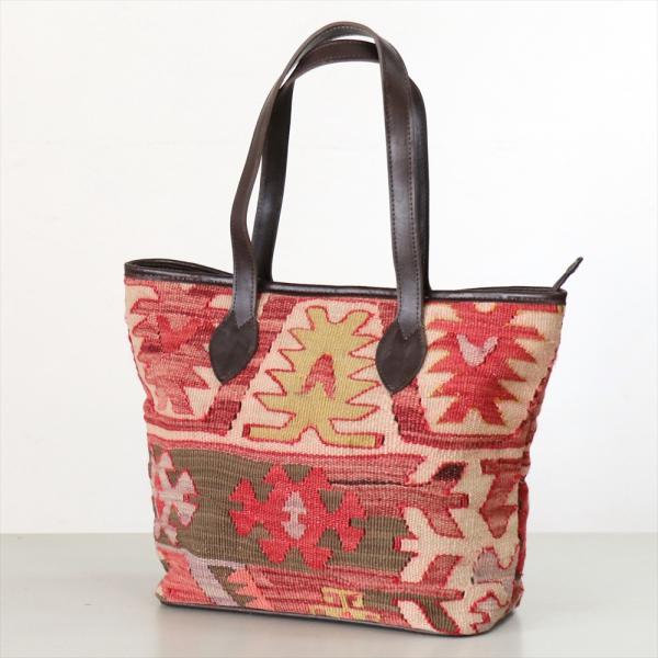オールドキリム　トートショルダーバッグアダナ