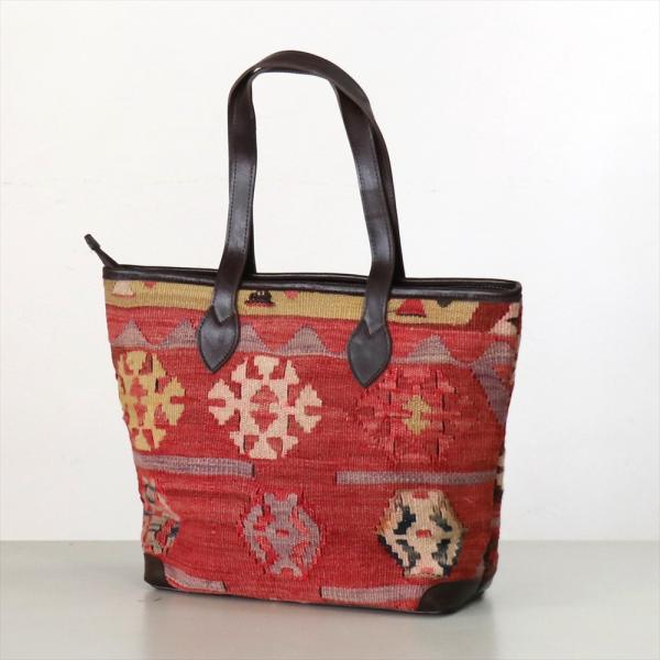 オールドキリム　トートショルダーバッグアダナ