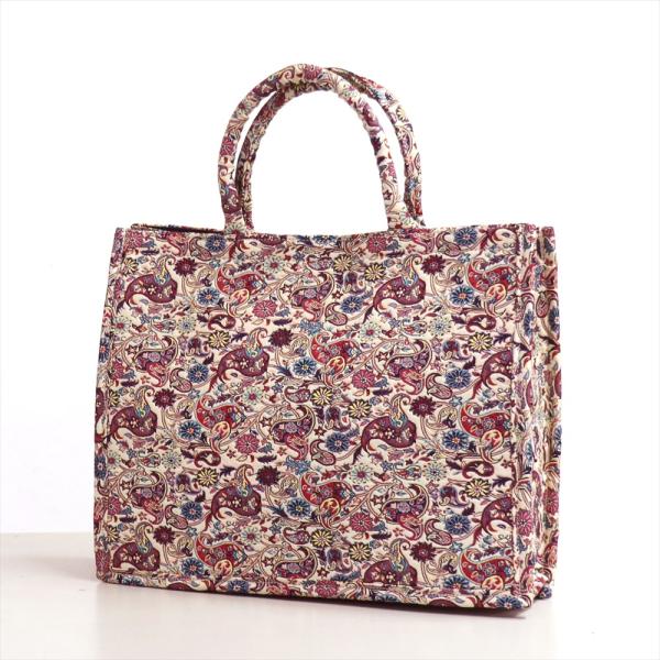 テルメ ペイズリーのトートバッグアイボリー レッスンバッグ