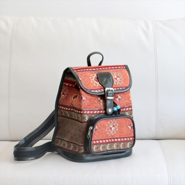 ミニリュック　バックパック　トルコ製アジデルハ　グリーン