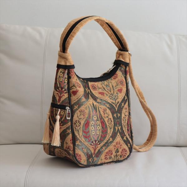 ショルダーバッグ　変形タイプ　トルコ製トレリス　ハルダル