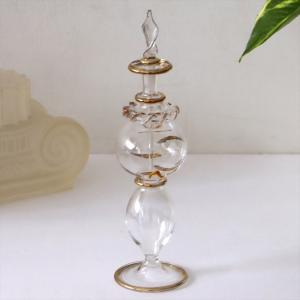 エジプト香水瓶 手吹きガラスの工芸品/ラクダ3頭セット ピンク