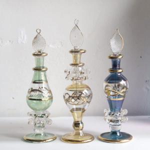 エジプト香水瓶 5本セット ガラスボトル オプティック