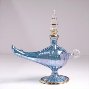 エジプト香水瓶 手吹きガラスの工芸品/ラクダ3頭セット ピンク
