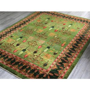 手織りラグ ギャッベ ギャベ ルリバフ リビン...の詳細画像2