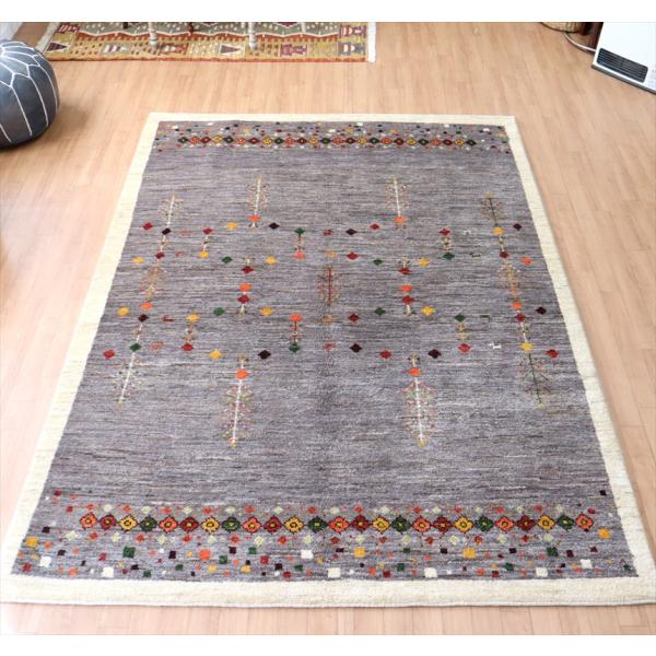 ギャッベ　アマレ Amaleh 245x175cm ダイヤモチーフと生命の樹