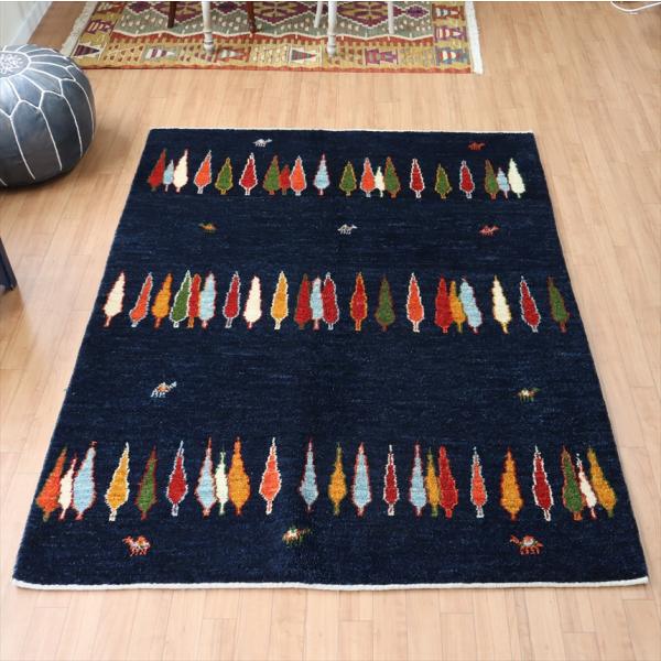 ギャッベ　ザフラ Zahra　 190x145cm 糸杉の樹とラクダ