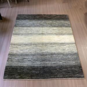 ギャッベ　タビーバフ Gabbeh Tabiibaft 206x157cm 無染色ナチュラルグレー　グラデーション