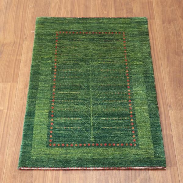 Gabbeh ギャッベ バナフシェ 128x78cm グリーン　生命の樹