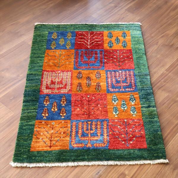 ギャッベ ノマド　 115x78cm ガーデンデザイン　生命の木　イラン産手織り　Gabbeh No...