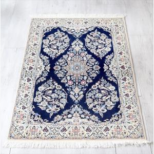 ペルシャ絨毯 ナイン産 ハビビアン工房 センターラグサイズ181x128cm