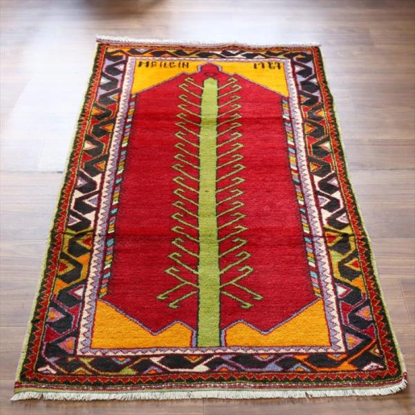 ヴィンテージラグ　1987年　トルコ絨毯 157x86cm チャル　生命の樹