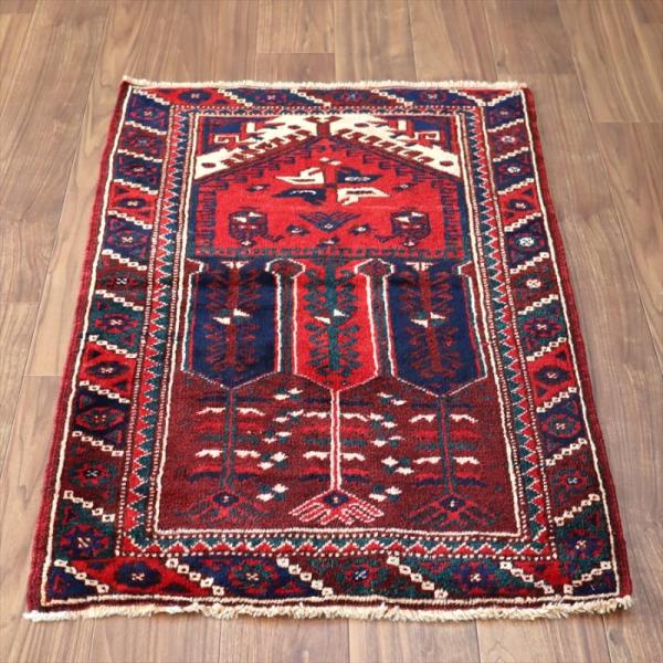 トルコ絨毯　ヴィンテージラグ　ドゥシュメアルトゥ 112x75cm