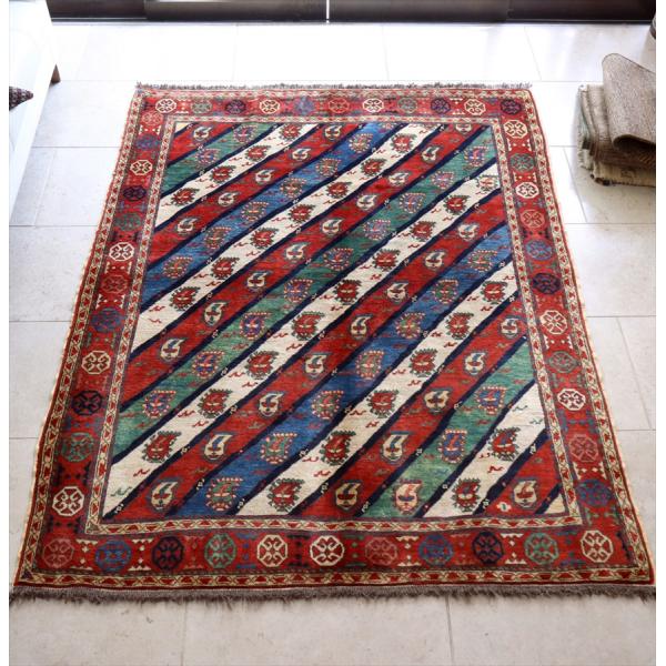 草木染手織りラグ 198x154cm コーカサスデザイン　タリシュ