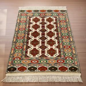 War Rug ウォーラグ 78×65cm アフガニスタン産 トルクメン族作 ラグ