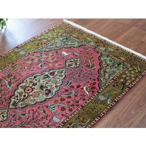 ペルシャ絨毯 タブリーズ 154x99cm 動...の詳細画像2