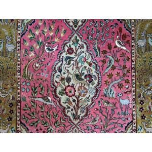 ペルシャ絨毯 タブリーズ 154x99cm 動...の詳細画像4